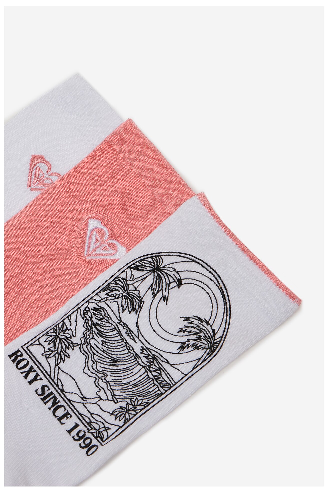 Skarpetki ROXY AS_ROXY_05W_SS25 (3-PACK) Biały