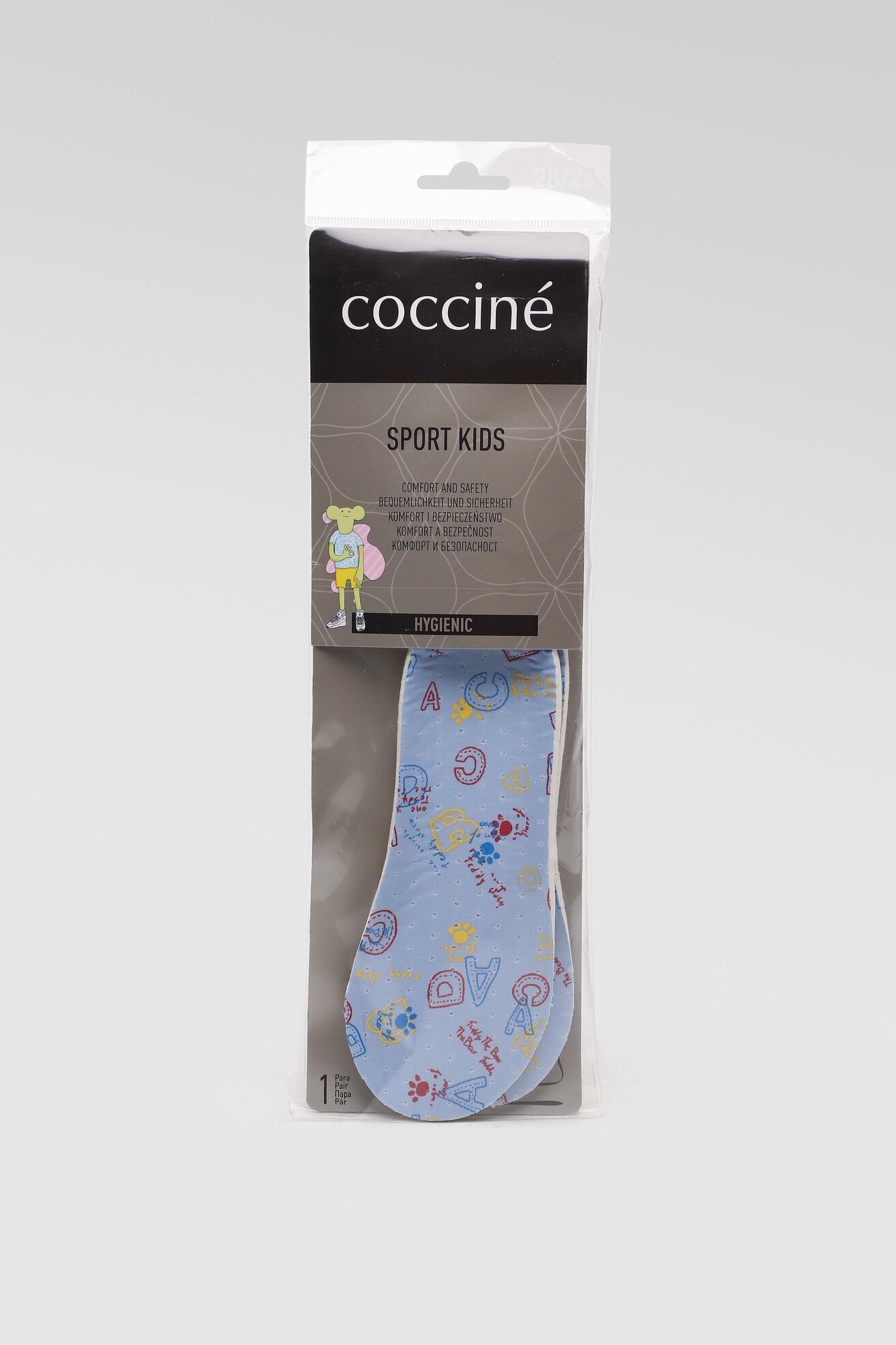 Tălpici Coccine COCCINE SPORT KIDS WKŁADKA NR 24-25, COCCINE SPORT KIDS WKŁADKA NR 30-31AZ niebieski jasny ALBASTRU DESCHIS