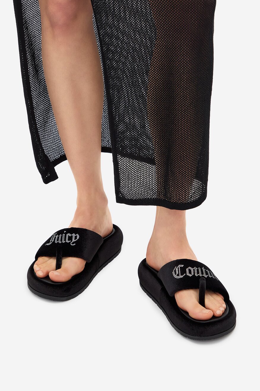 Juicy Couture - Klapki na platformie - 5906751063453
