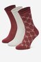 Шкарпетка NINE WEST BR_NW_01_Z_SS25 (3 PACK) WHITE БОРДОВИЙ