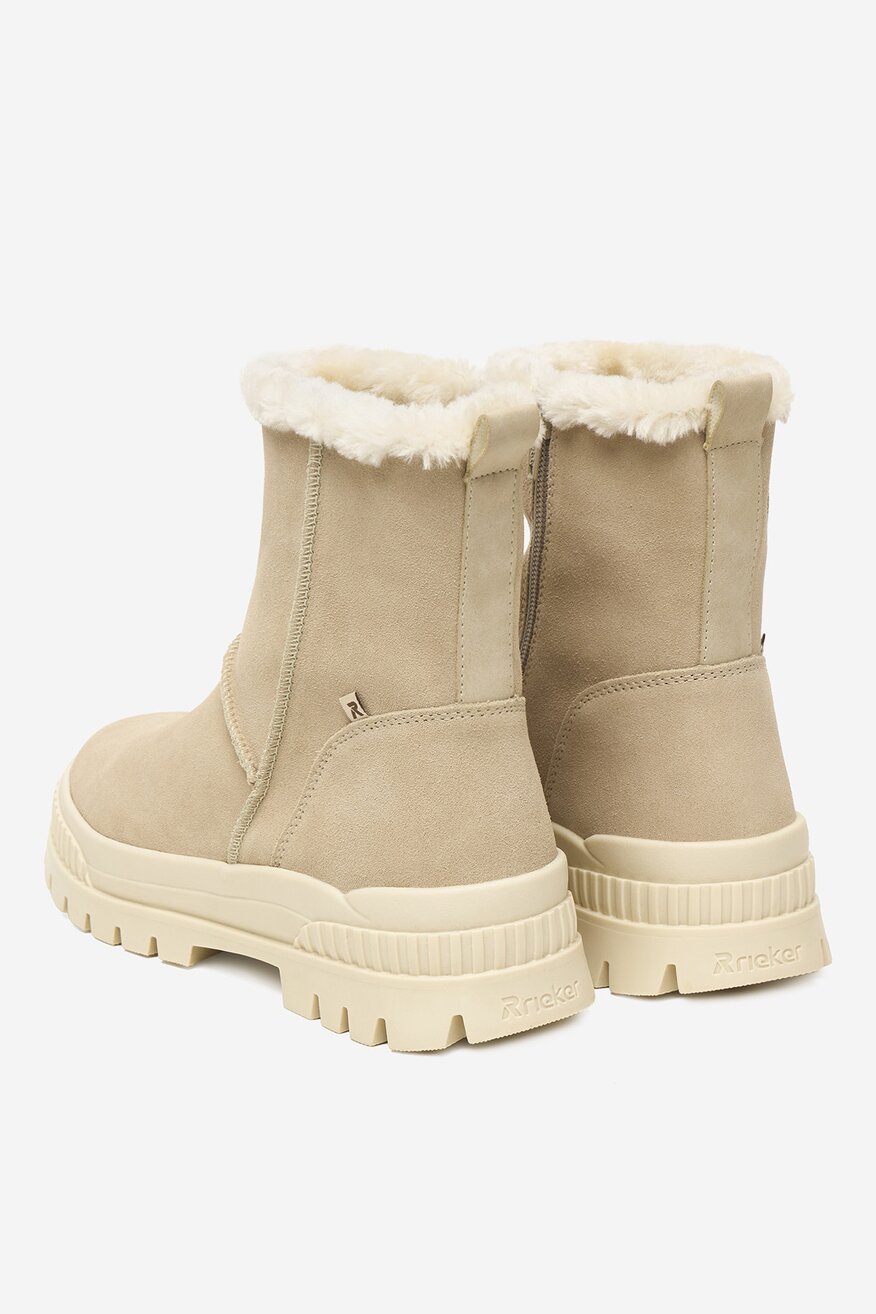 
                Rieker - Śniegowce zamszowe ocieplane - 2230085539685