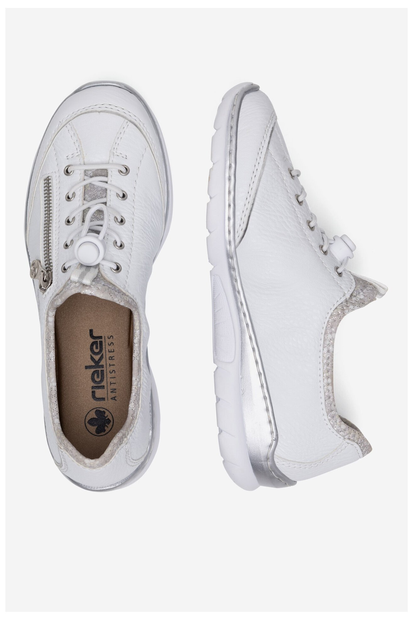 Félcipő Rieker L32P2-80 FEHÉR