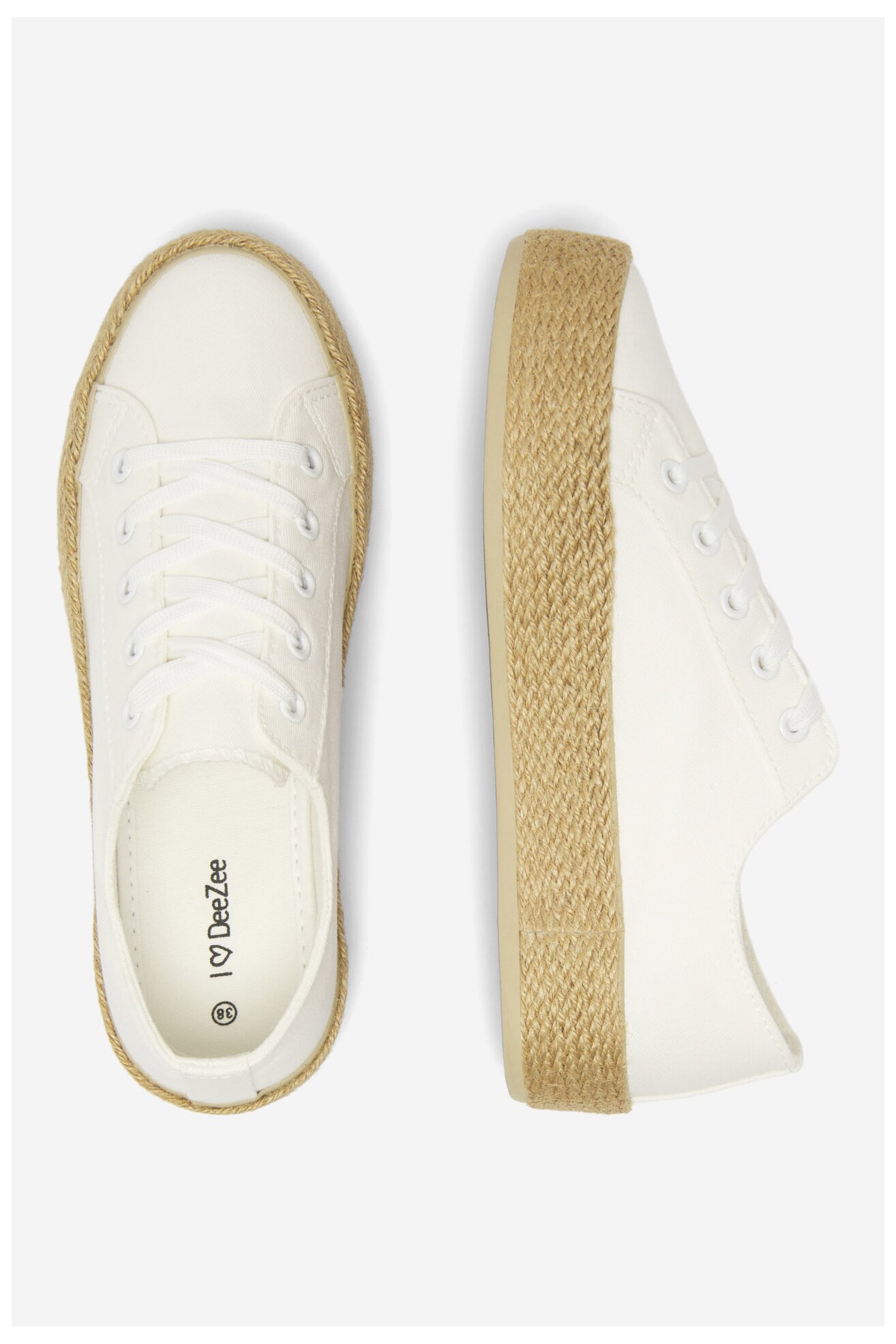 Espadrile DeeZee WS19130-3 ALB