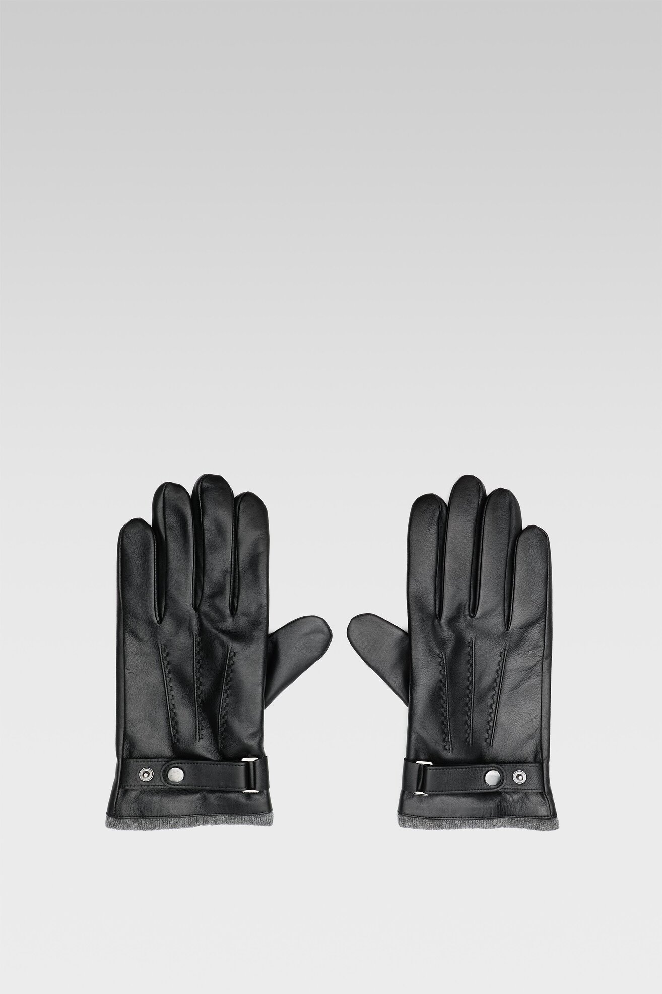 Rękawiczki męskie Lasocki 2M6-001-AW22 Czarny