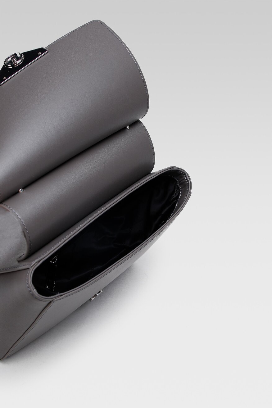 
                Gino Rossi - Torebka skórzana szara - 5904248070311