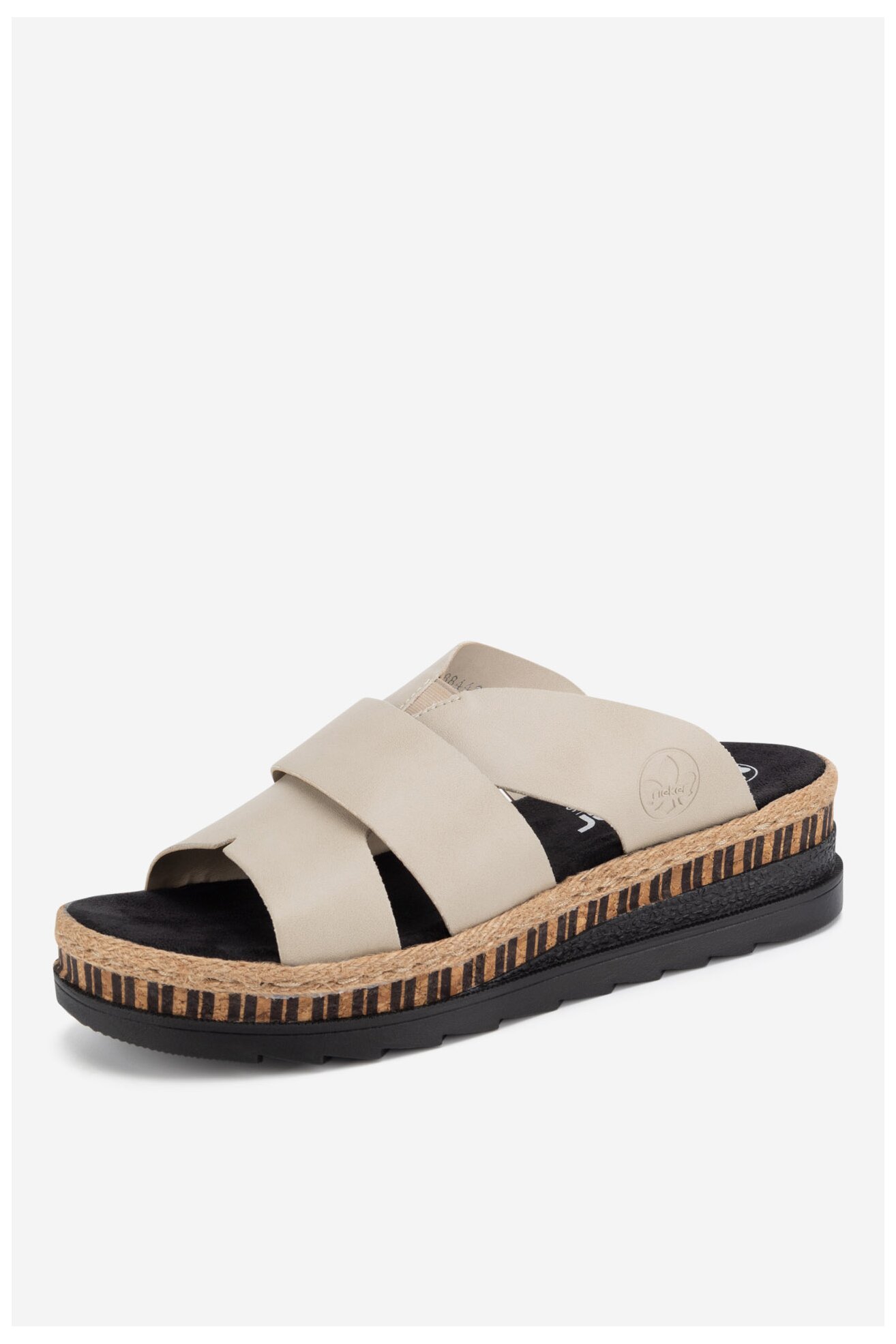 Klapki Rieker V7989-62 Beżowy