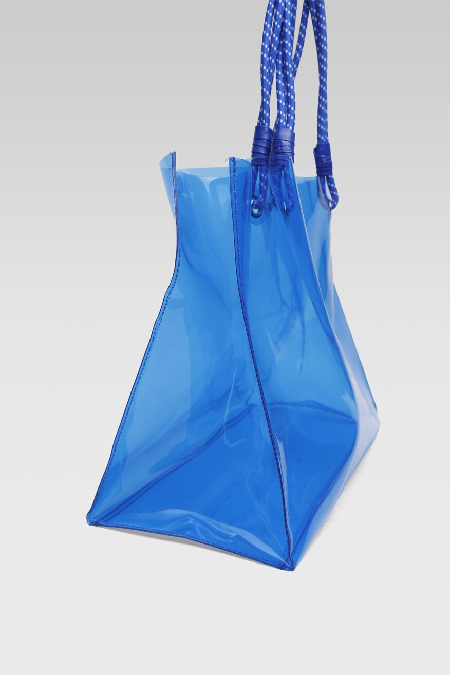 
                Sprandi - Torebka shopper przezroczysta niebieska - 5904248761479