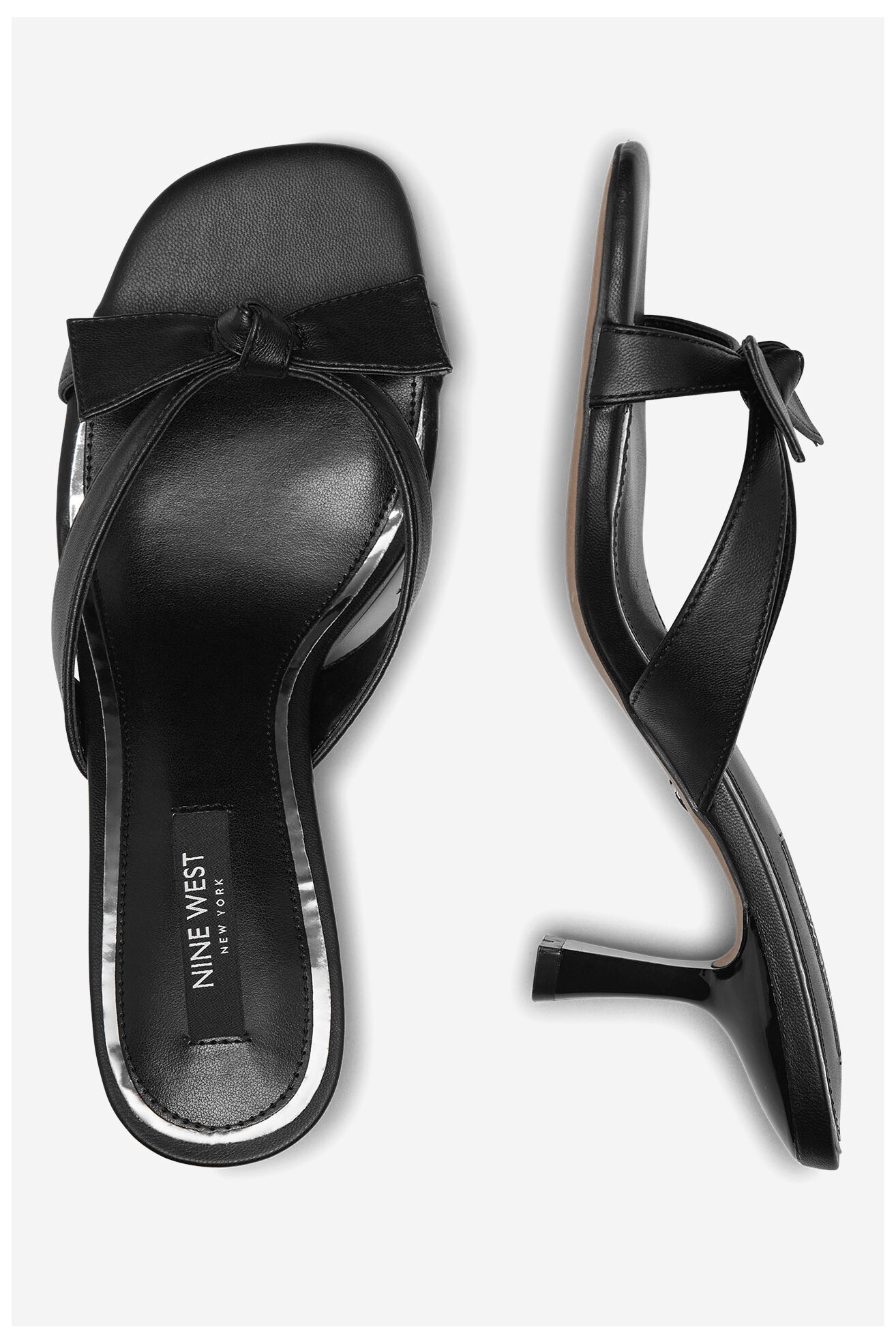 Klapki NINE WEST WFA2668-1 Czarny