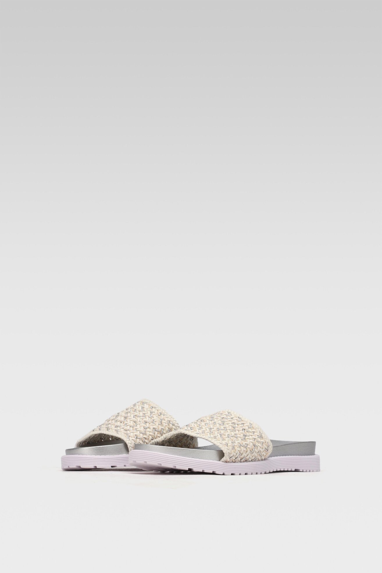 Klapki Bassano WSK1668-01 Srebrny