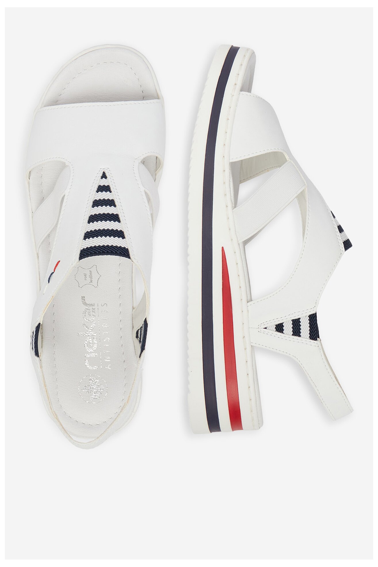 Sandały Rieker CEO-V02Y5-80 Biały