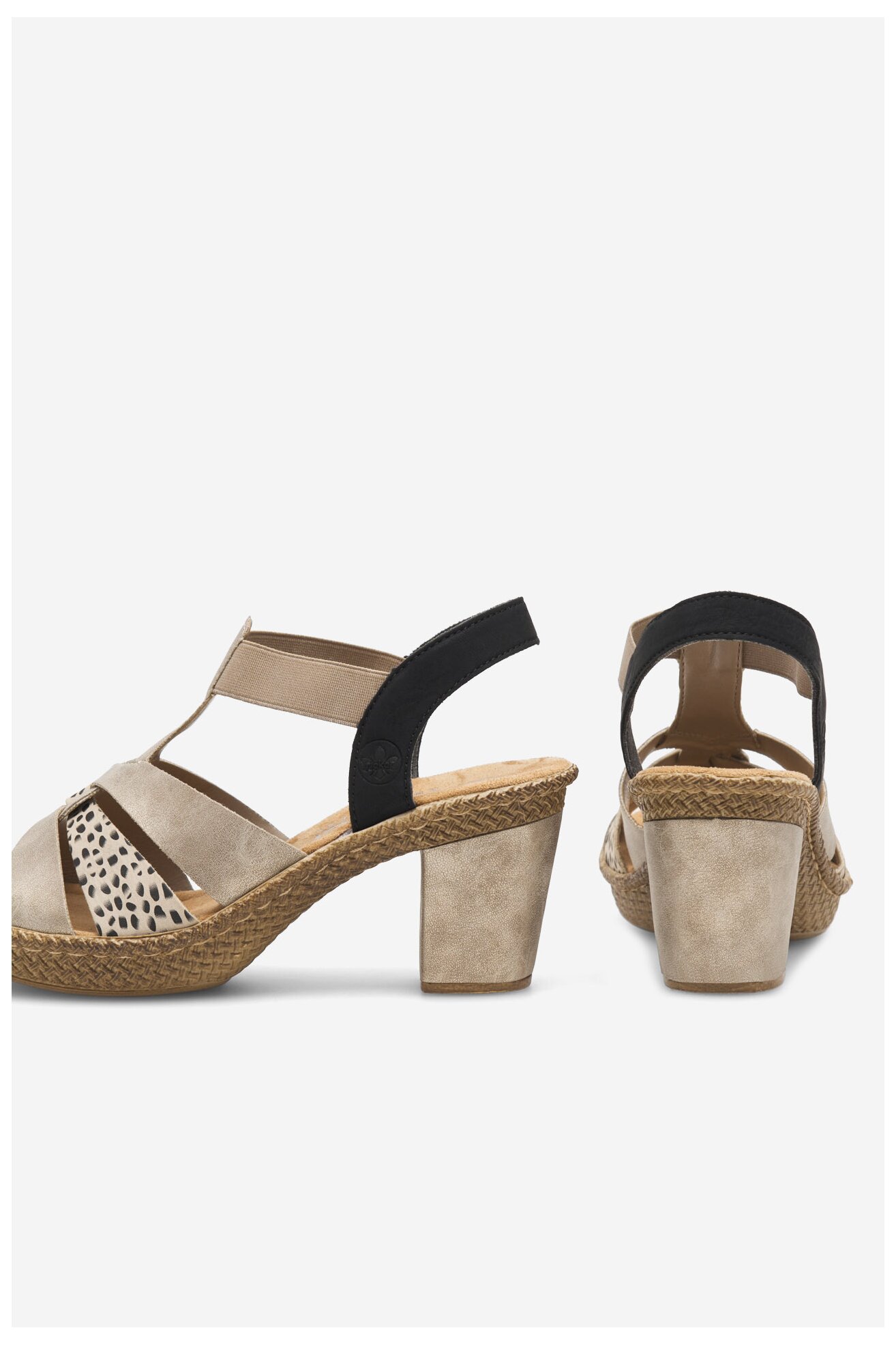 Sandały Rieker 665K3-60 Beżowy