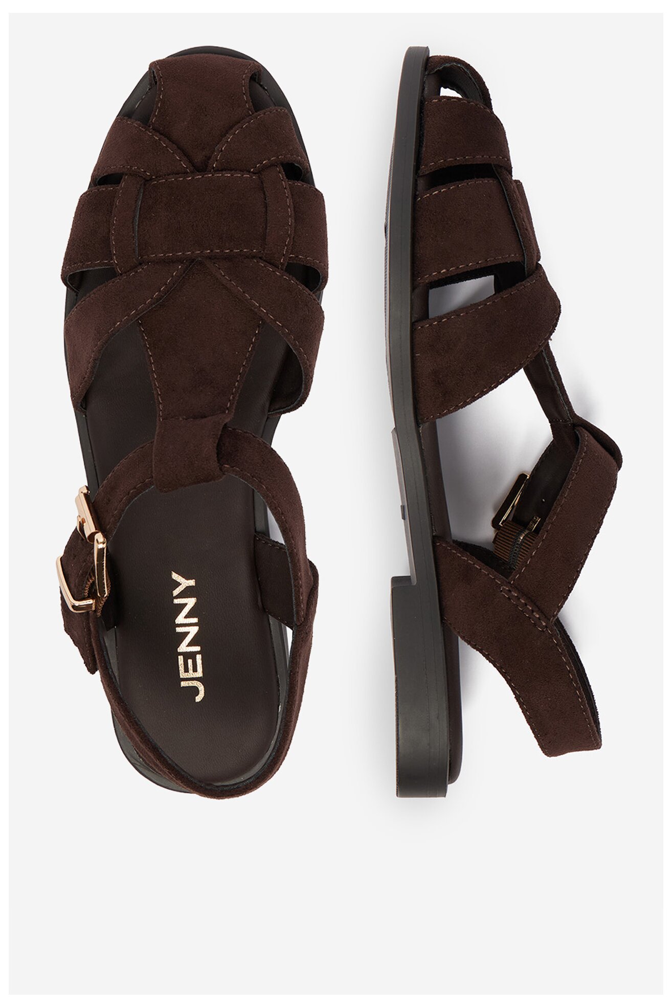 Sandały Jenny CEO-HY80192-4 Brązowy