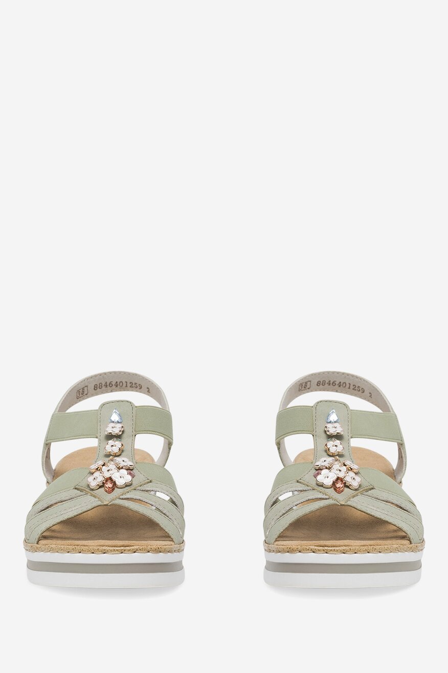 
                Rieker - Sandały na koturnie - 2230056245614