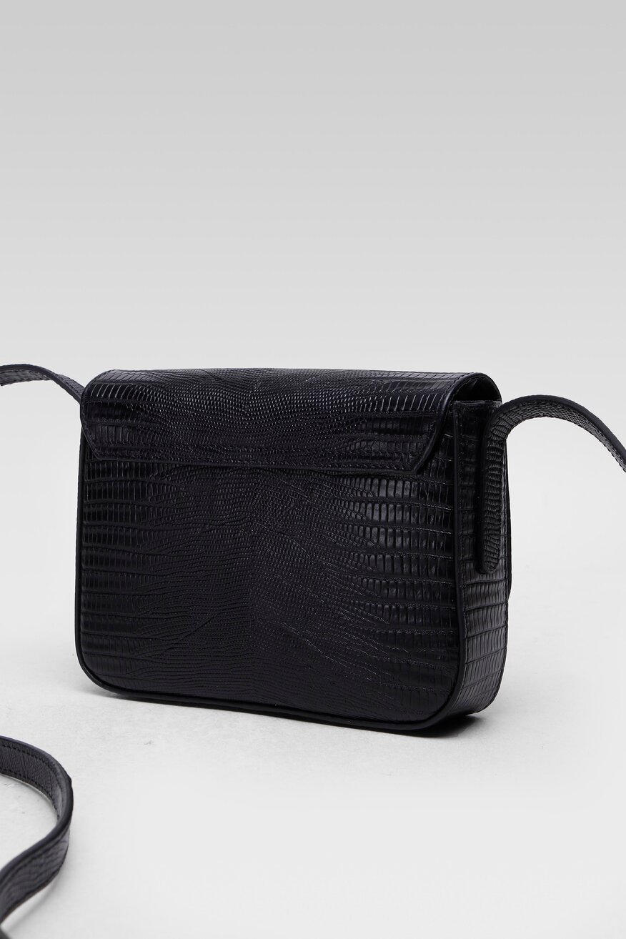 
                Lasocki - Torebka mini skórzana czarna - 5904248429034