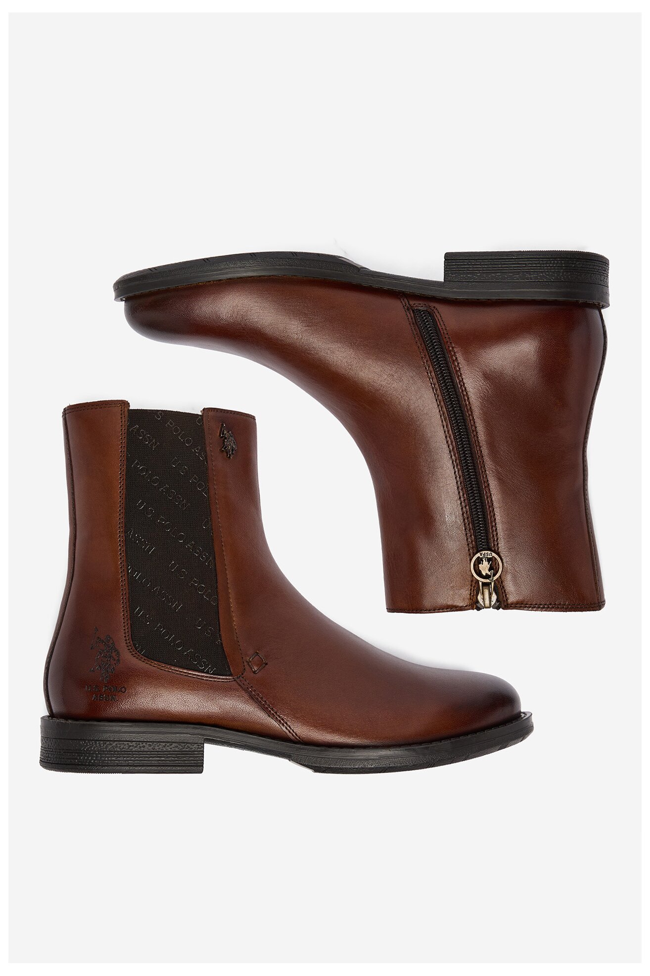 Botki U.S. POLO ASSN. CEO-INGRID002W/EL1 Brązowy