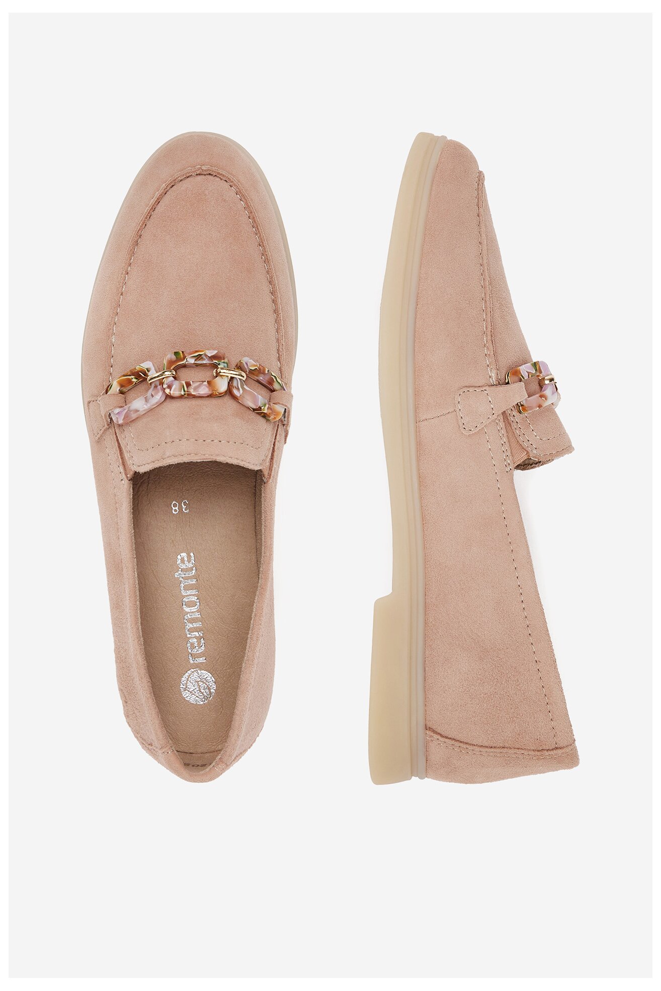 Mokasyn Remonte D2F00-31 Różowy jasny