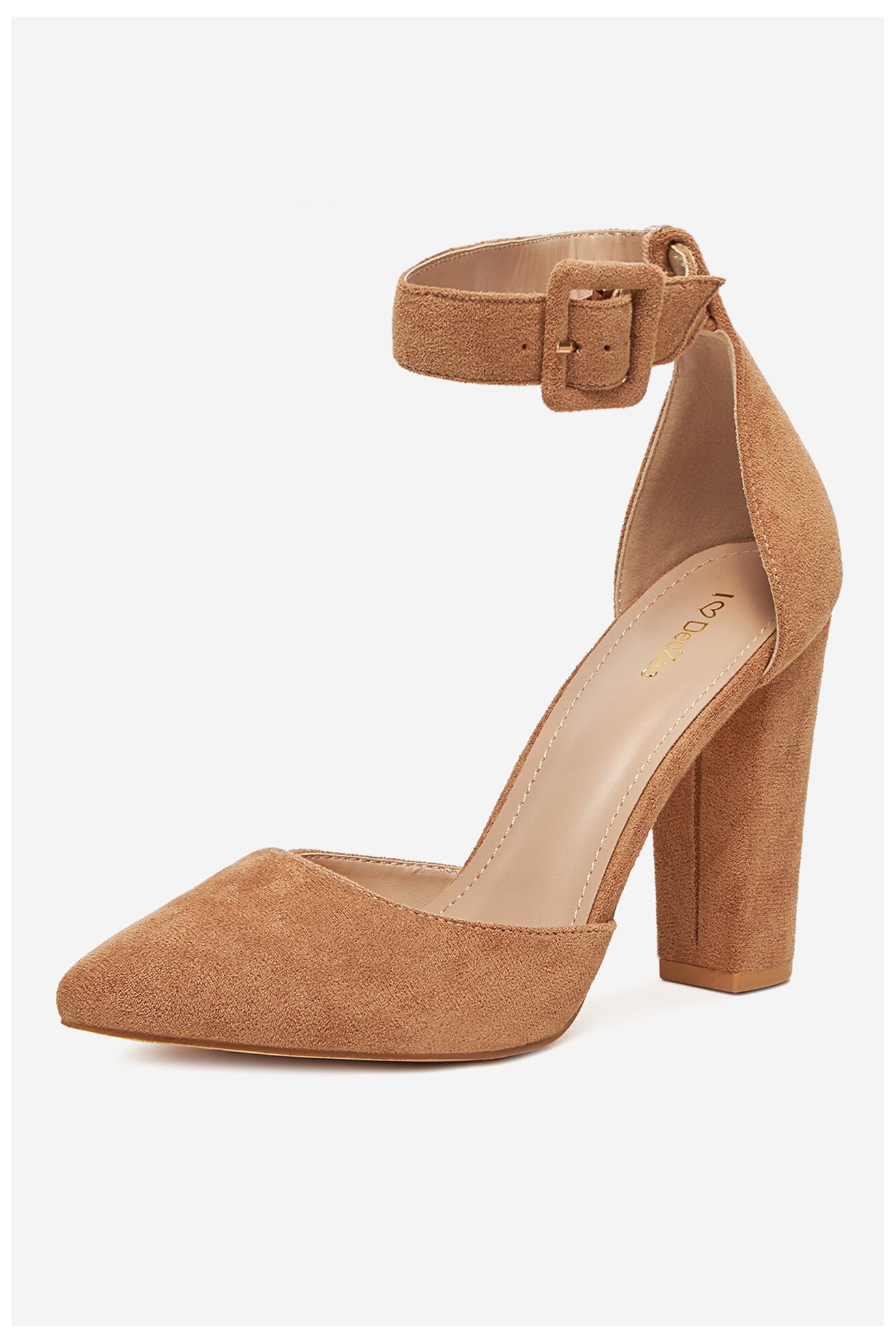 Елегантни обувки DeeZee K539 ТЪМНОБЕЖОВ