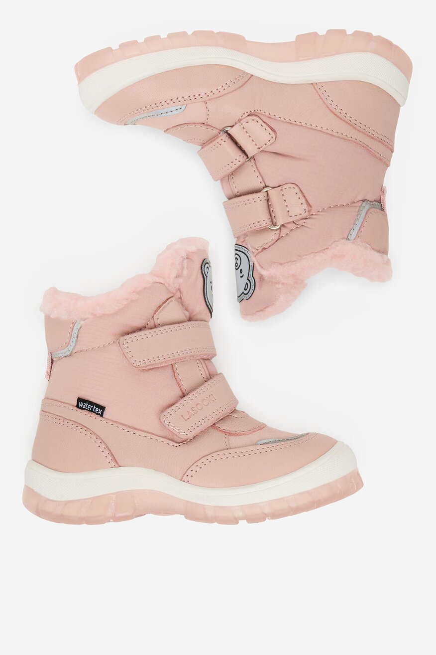 
                Lasocki Kids - Trzewiki skórzane ocieplane - 5906751259818