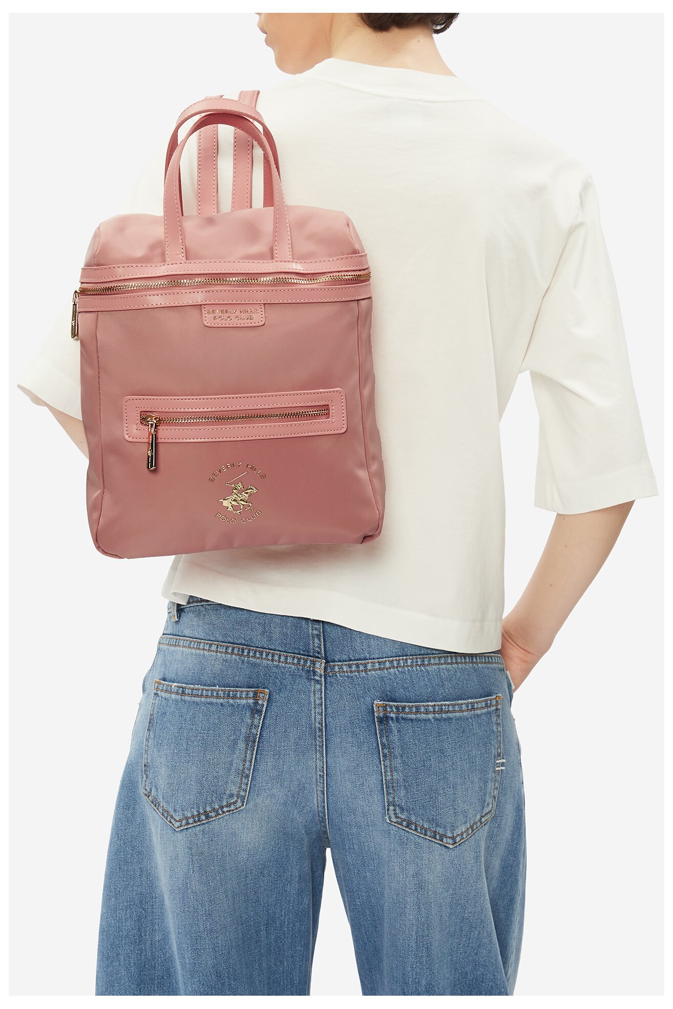 Plecak Beverly Hills Polo Club BHPC-H-002-07 Różowy