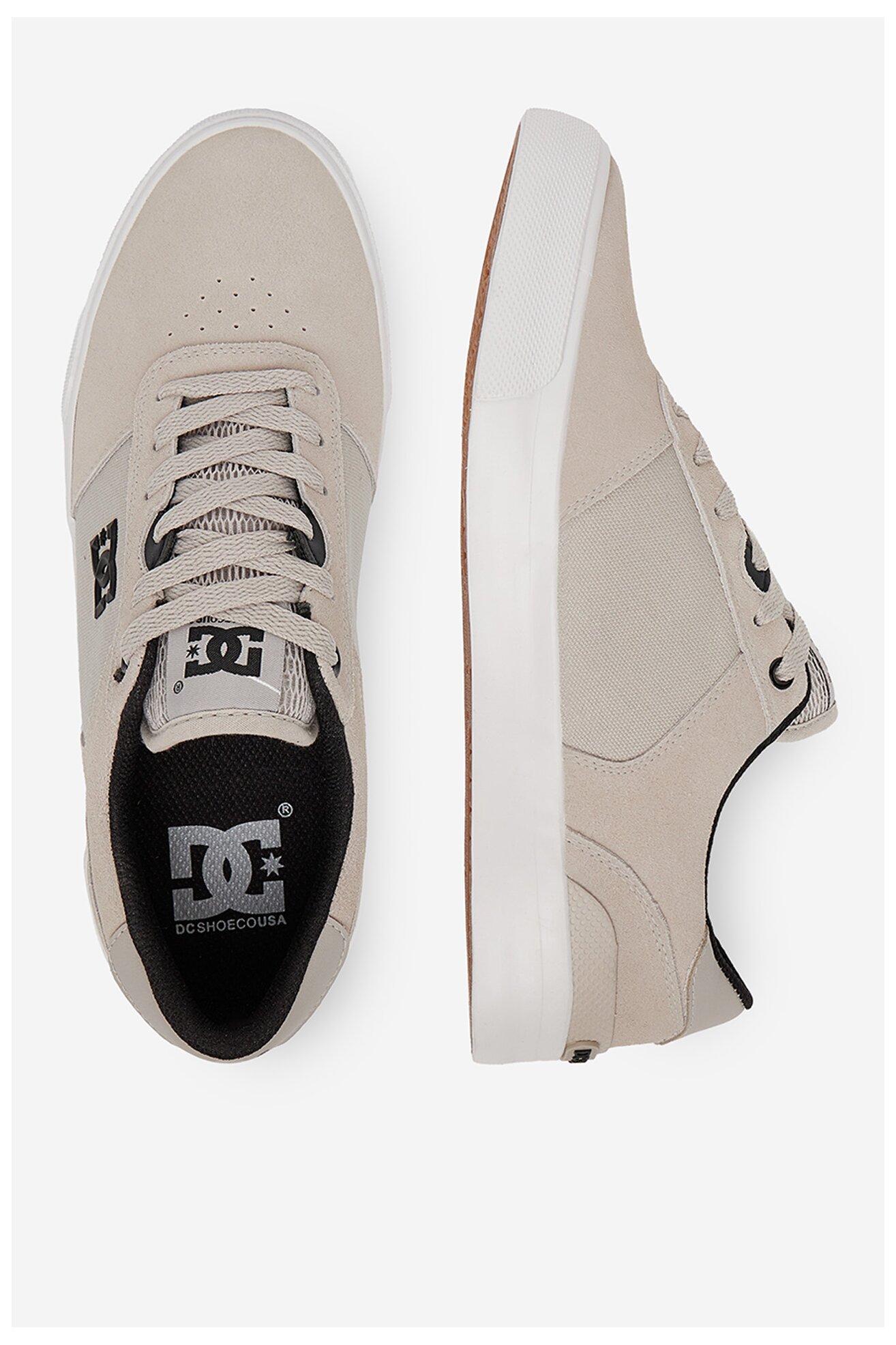 Trampki DC Shoes AW247501 Szary jasny