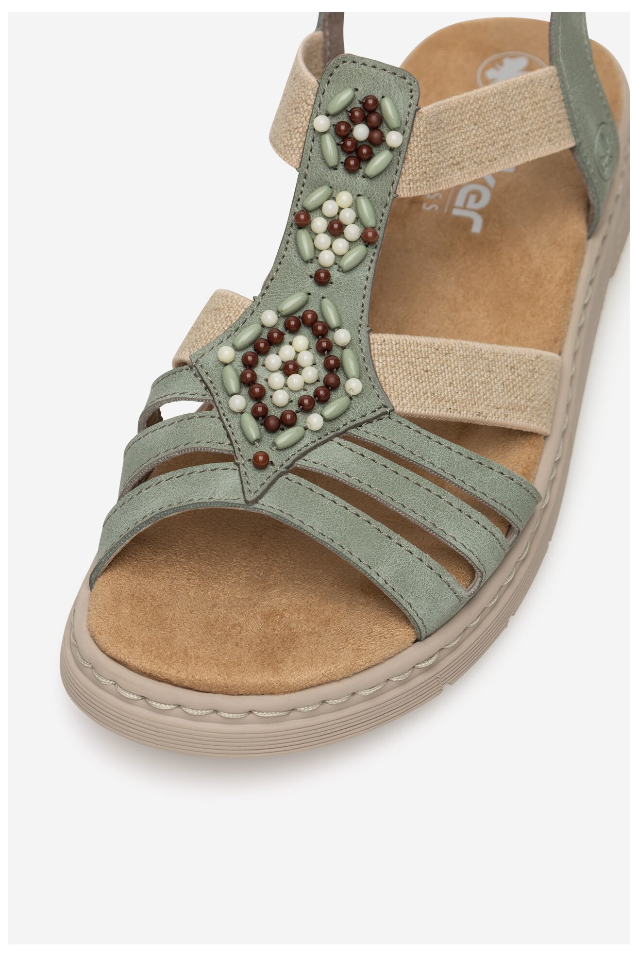 Sandały Rieker V9120-52 Zielony