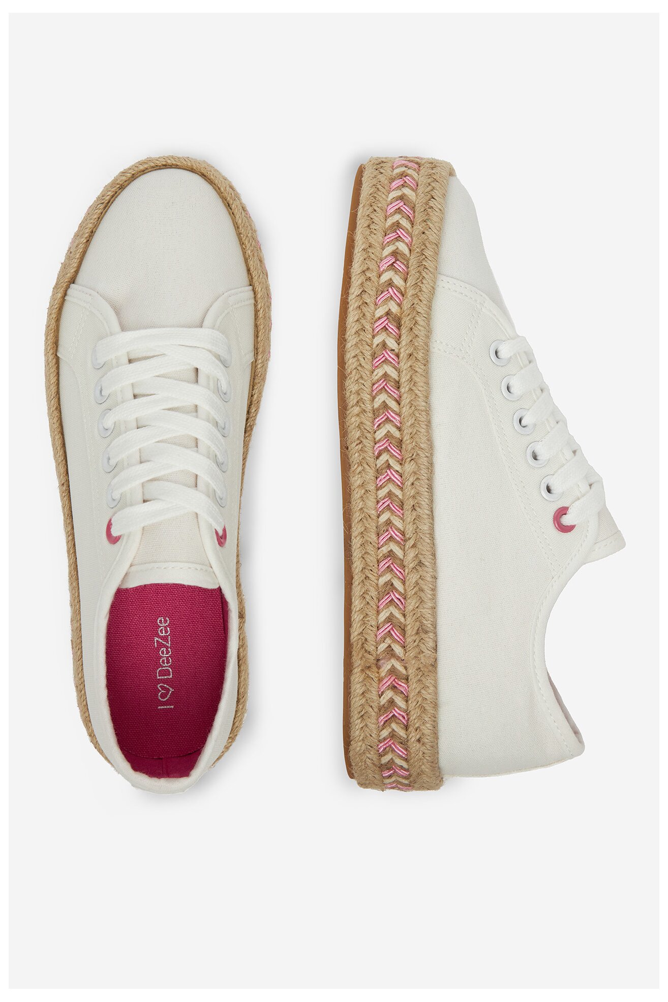 Espadryle DeeZee ZYKS306 Biały