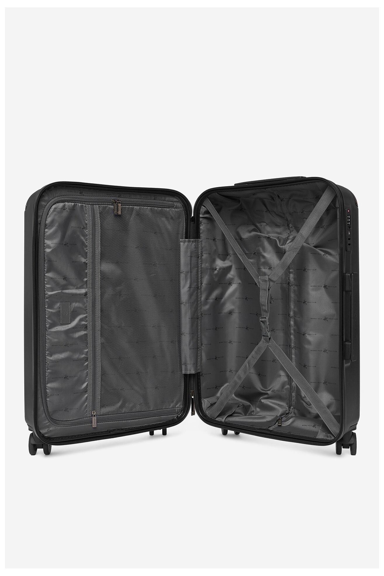 Valiză Beverly Hills Polo Club CEO-BHPC-M-001-08-BLACK NEGRU