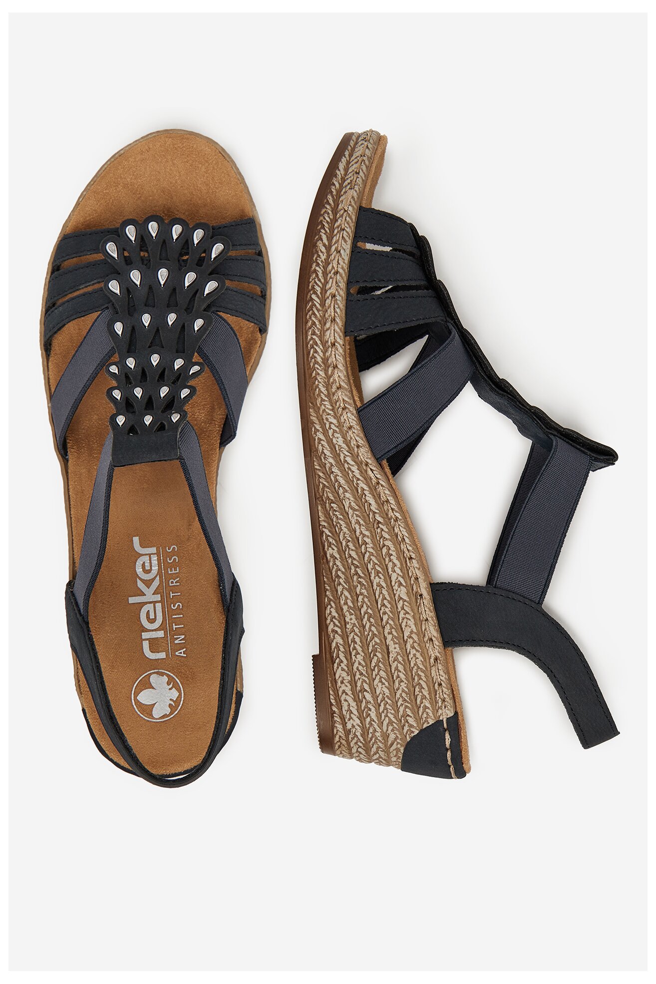 Sandały Rieker CEO-62436-14 Granatowy