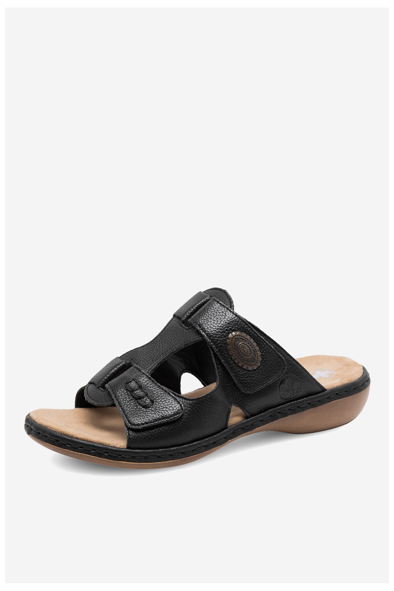 Klapki Rieker 65958-00 Czarny