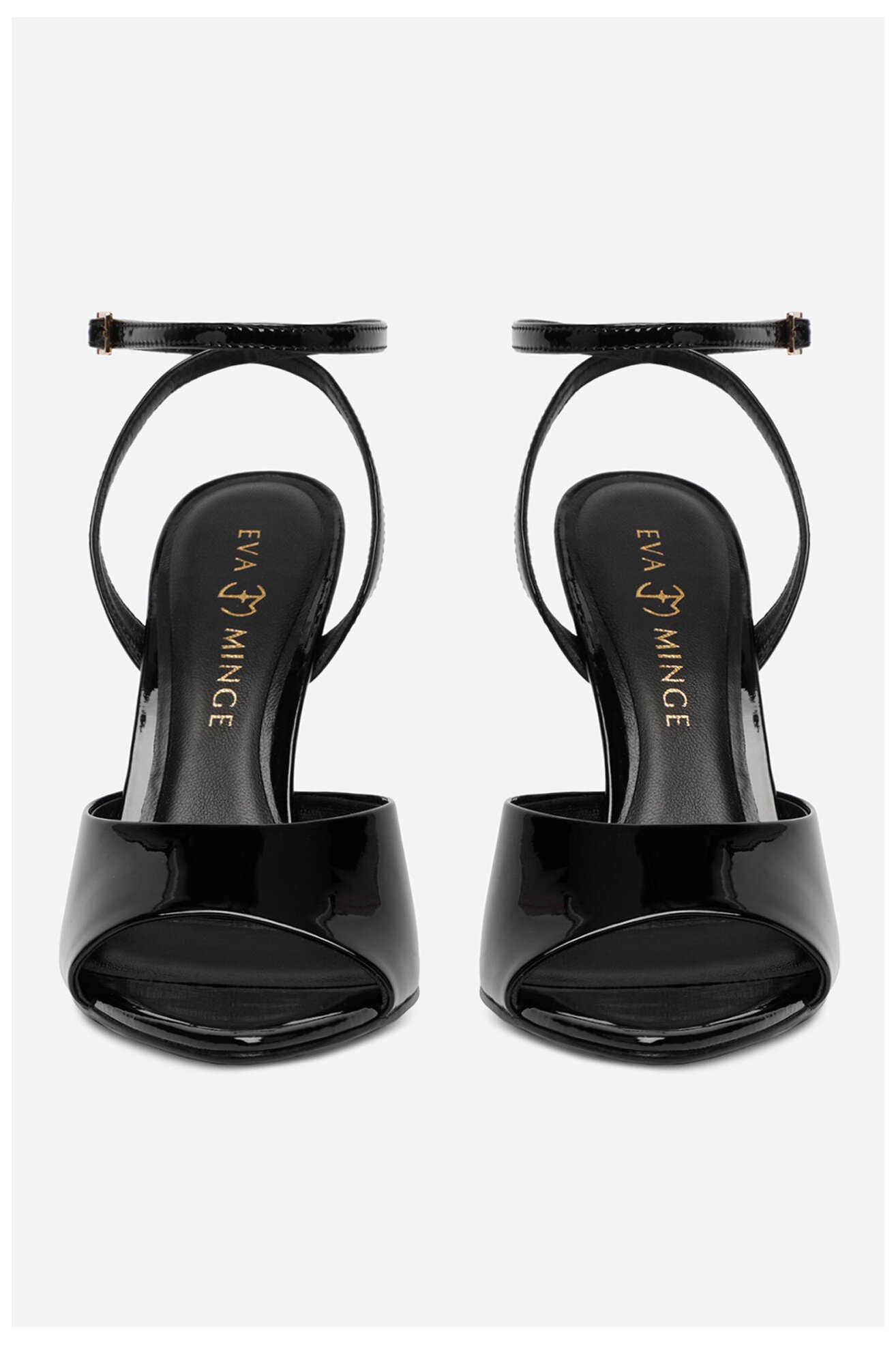 Sandały EVA MINGE EO-FLORA-LT1605-6 Czarny