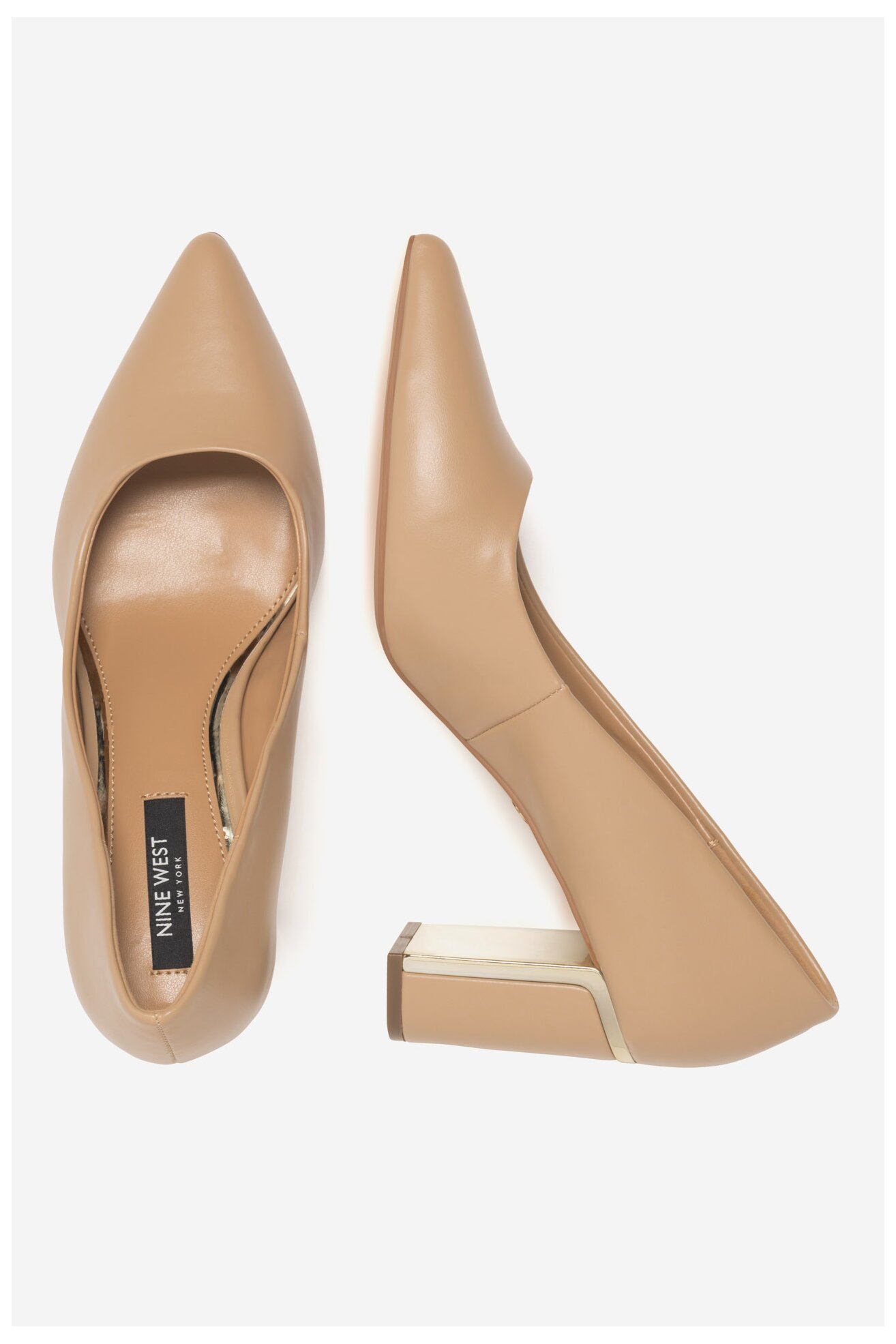 Czółenka NINE WEST ALF10348 Beżowy