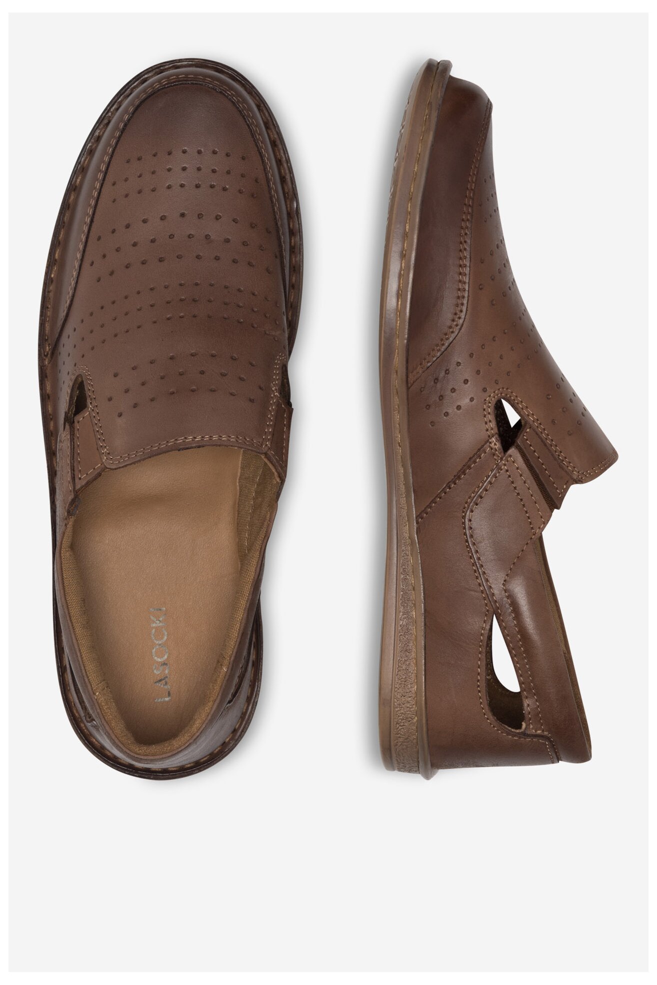 Półbuty Lasocki POLLON-01 MI18 Brązowy