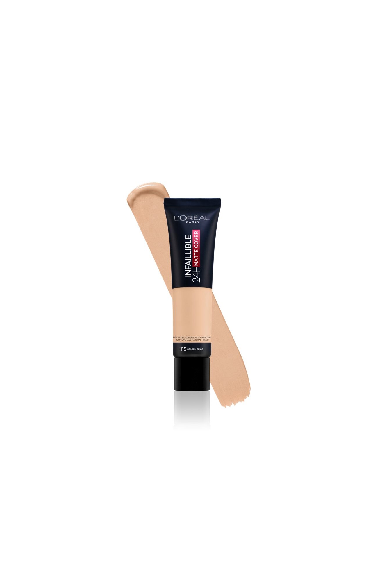 L'Oréal Paris Infallible 24H długotrwały podkład matujący 115 Golden Beige 30 ml L'OREAL PARIS INFAILLIBLE 24H MATTE COVER -