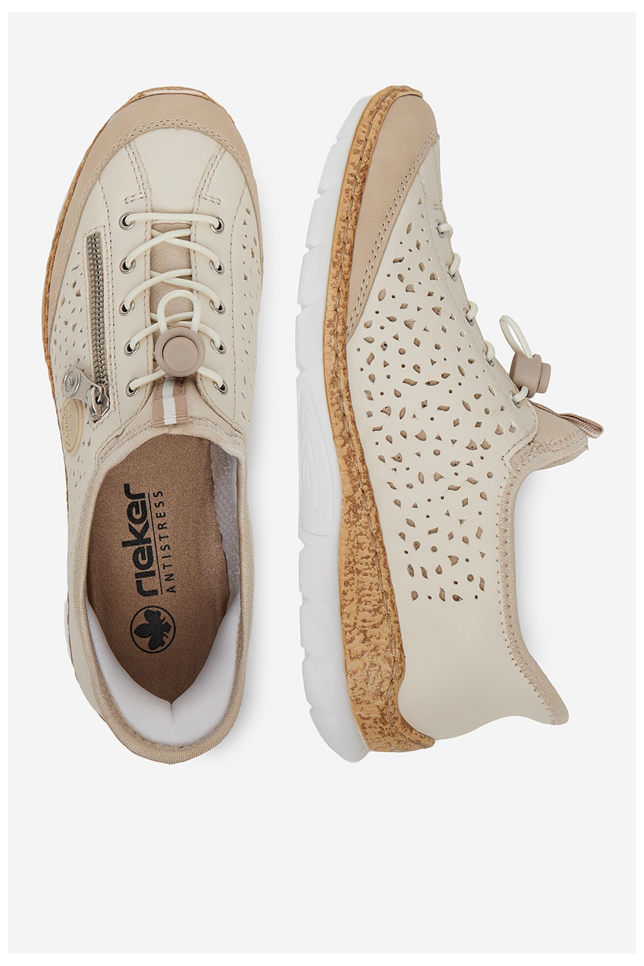 Сникърси Rieker N42V3-60 СЛОНОВА КОСТ