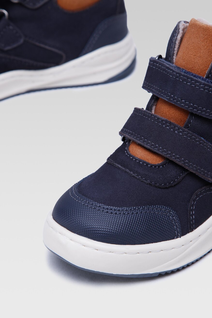 
                Lasocki Kids - Skórzane trzewiki granatowe - 5904862213309