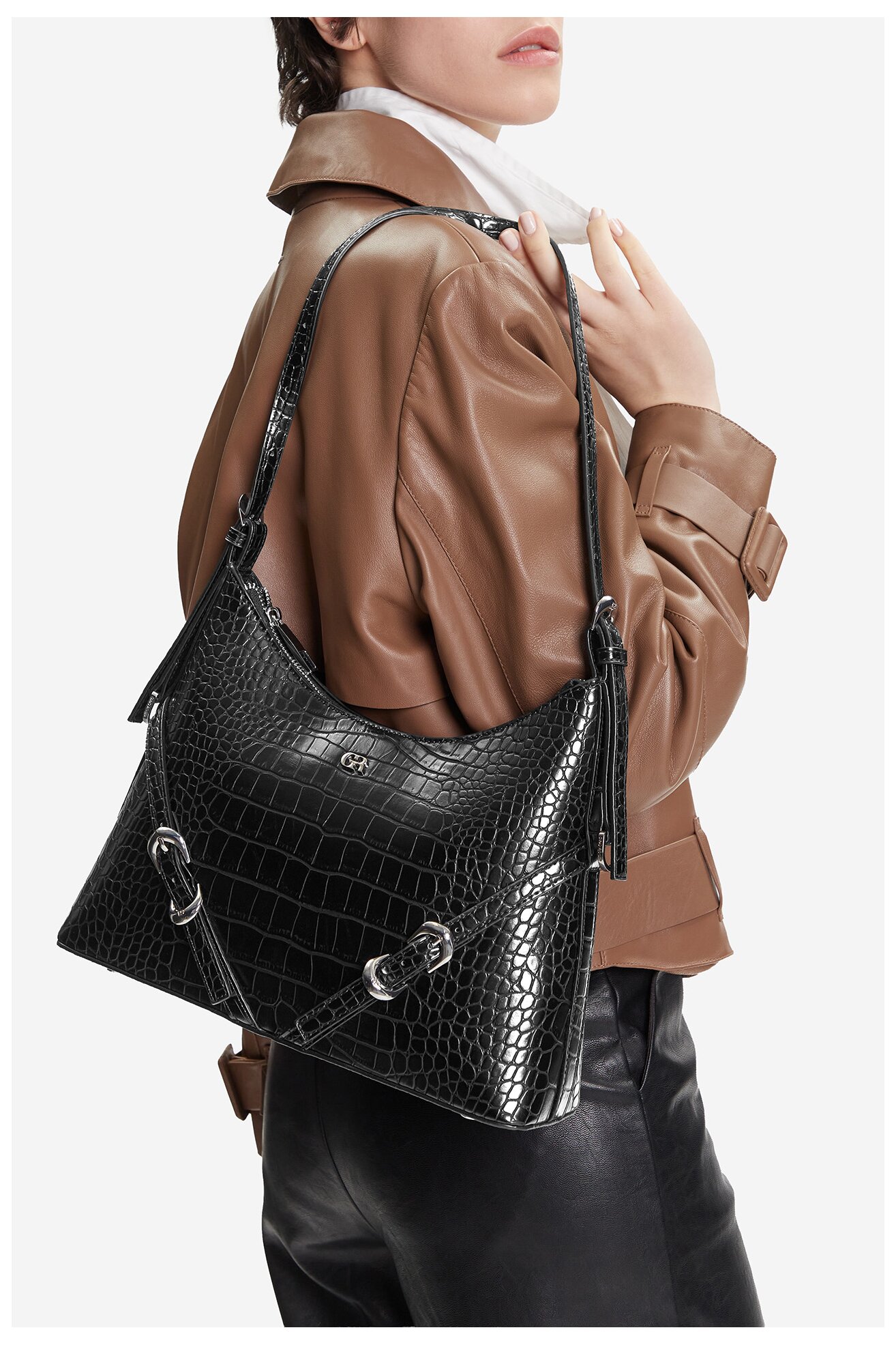 Kézitáska Gino Rossi CEO-ASALA-KQ30A FEKETE