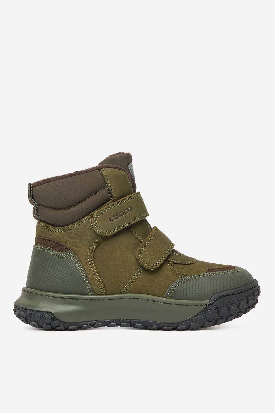 Šněrovací vyšší obuv Lasocki Kids KHAKI - 5906751199640