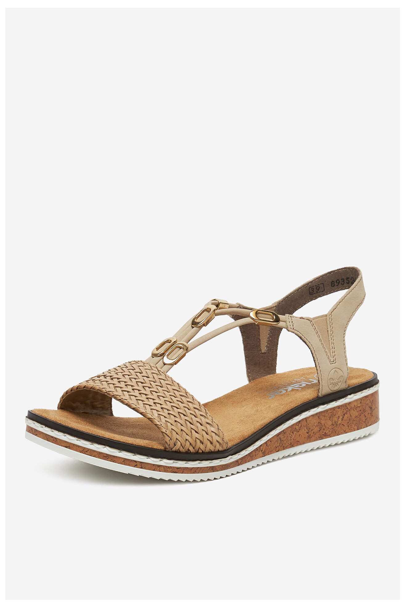 Sandały Rieker V3662-62 Beżowy