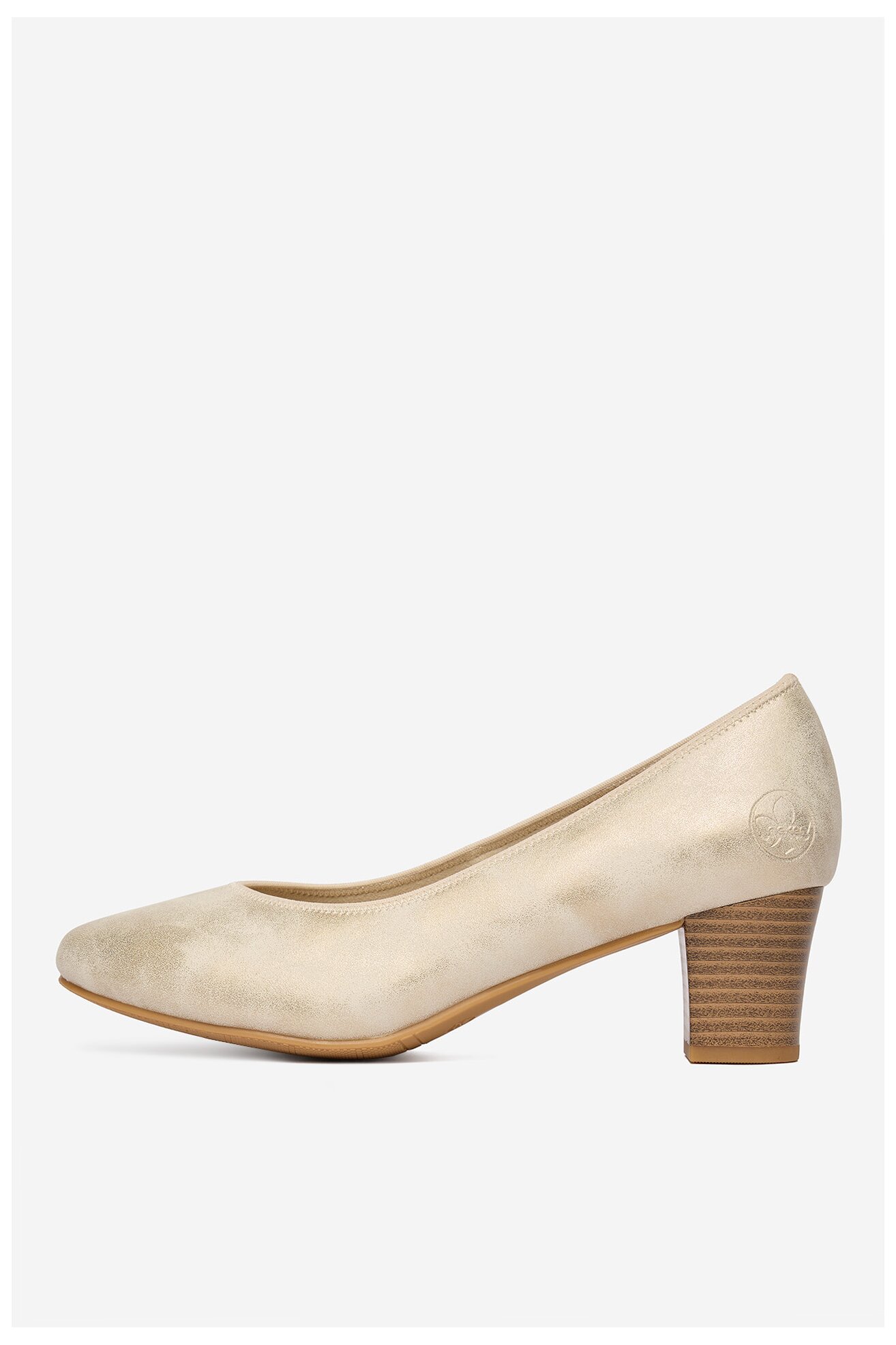 Czółenka Rieker CEO-44650-91 Złoty