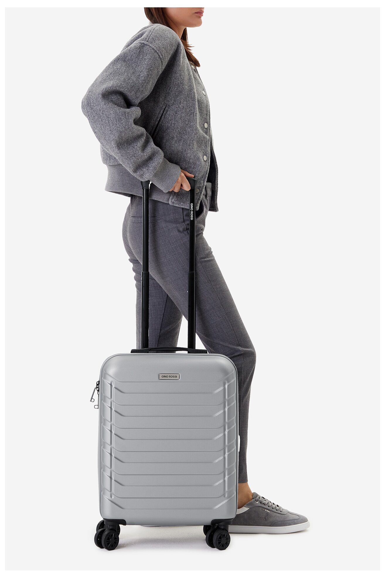 Walizka Gino Rossi GIN-S-003-05-SILVER Srebrny