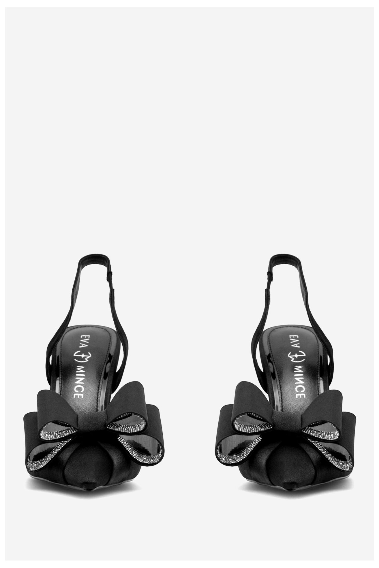 Czółenka EVA MINGE MIA-SLT18267-195 Czarny