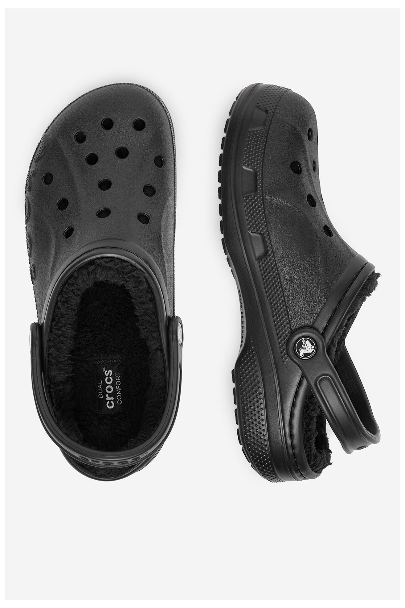 Uszodai papucs Crocs C-BAYA LINED CLOG 205969-060 FEKETE