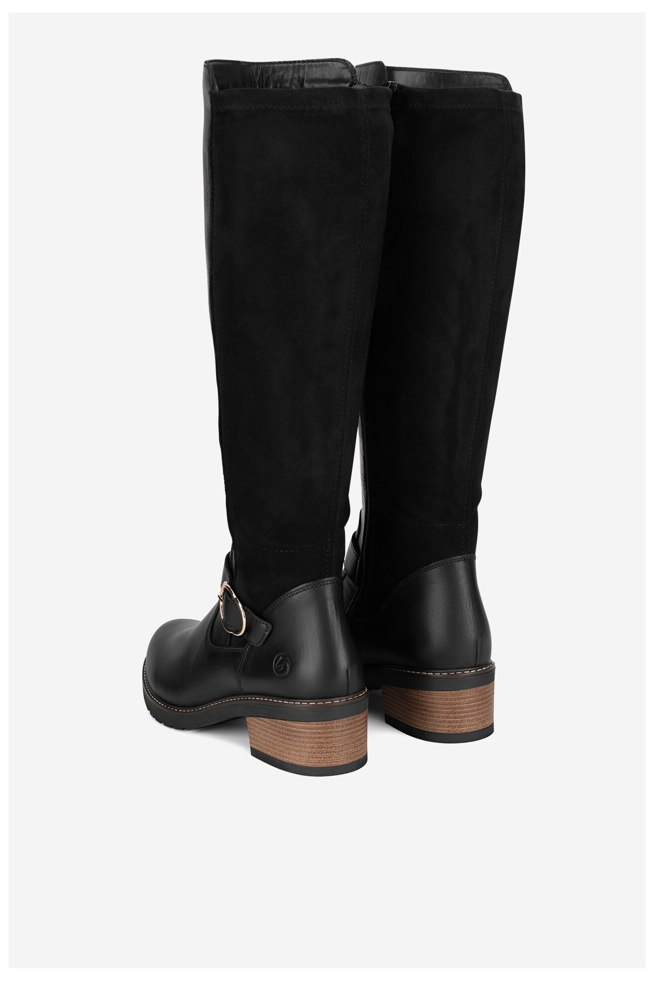 Kozaki Remonte D1A73-01 Czarny