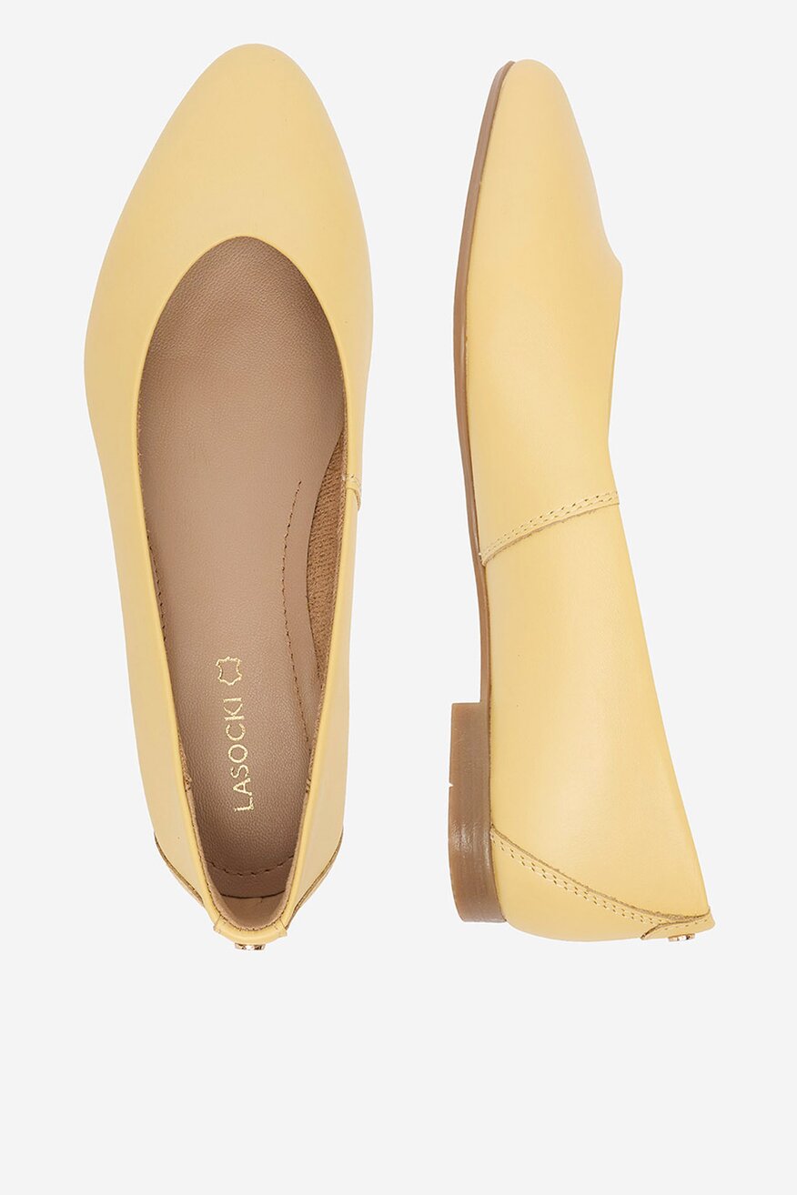 Lasocki - Baleriny skórzane - 5906751638224
