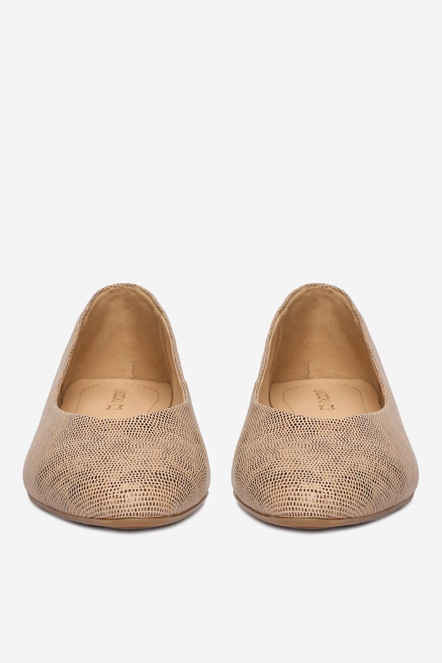 Baleriny Lasocki CEO-RST-KAJA-66F Beżowy ciemny - 5906751631775