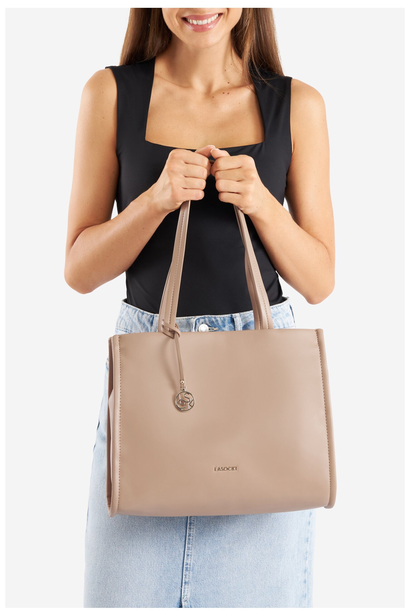 Geantă de mână Lasocki LSK-K-047-06 BEJ