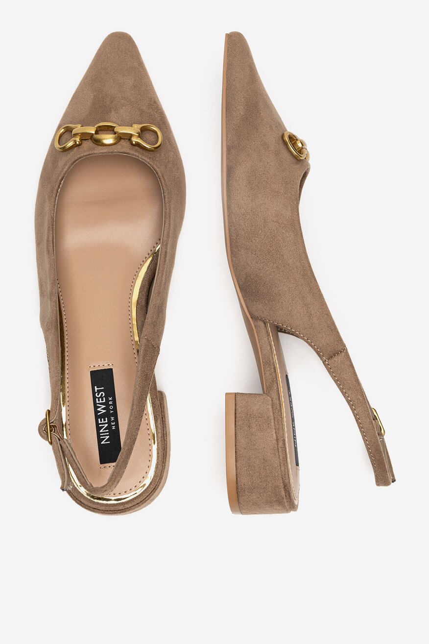 NINE WEST - Baleriny z odkrytą piętą - 5905588889830