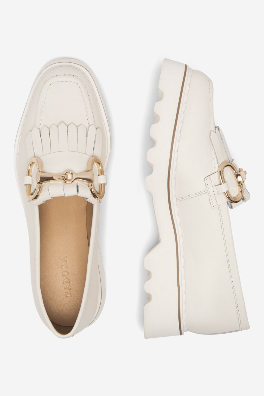 Badura - Loafersy skórzane - 5905588463474