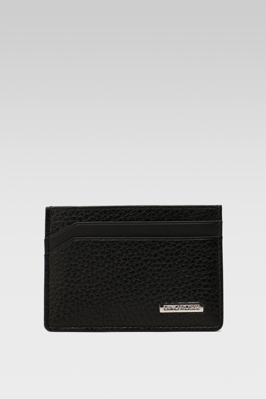 
                Gino Rossi - Etui na karty kredytowe skórzany czarny - 5904862457833