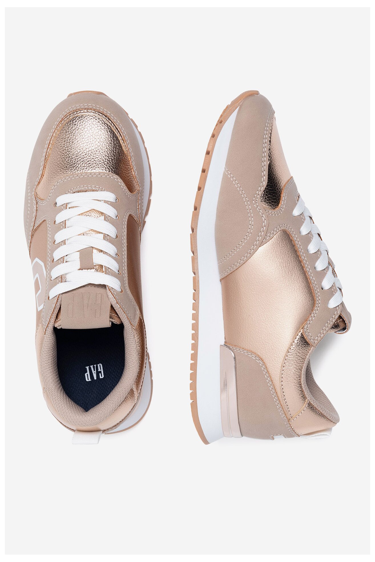 Obuwie sportowe GAP NEW YORK II GAF002F5SWROROGP Złoty